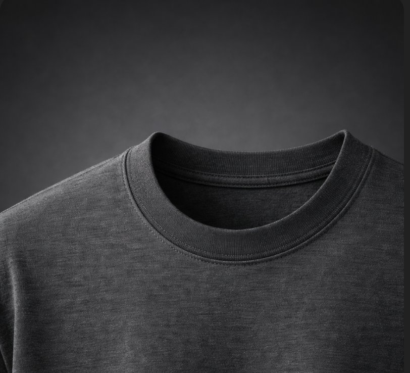 CollarCore tee collar detail